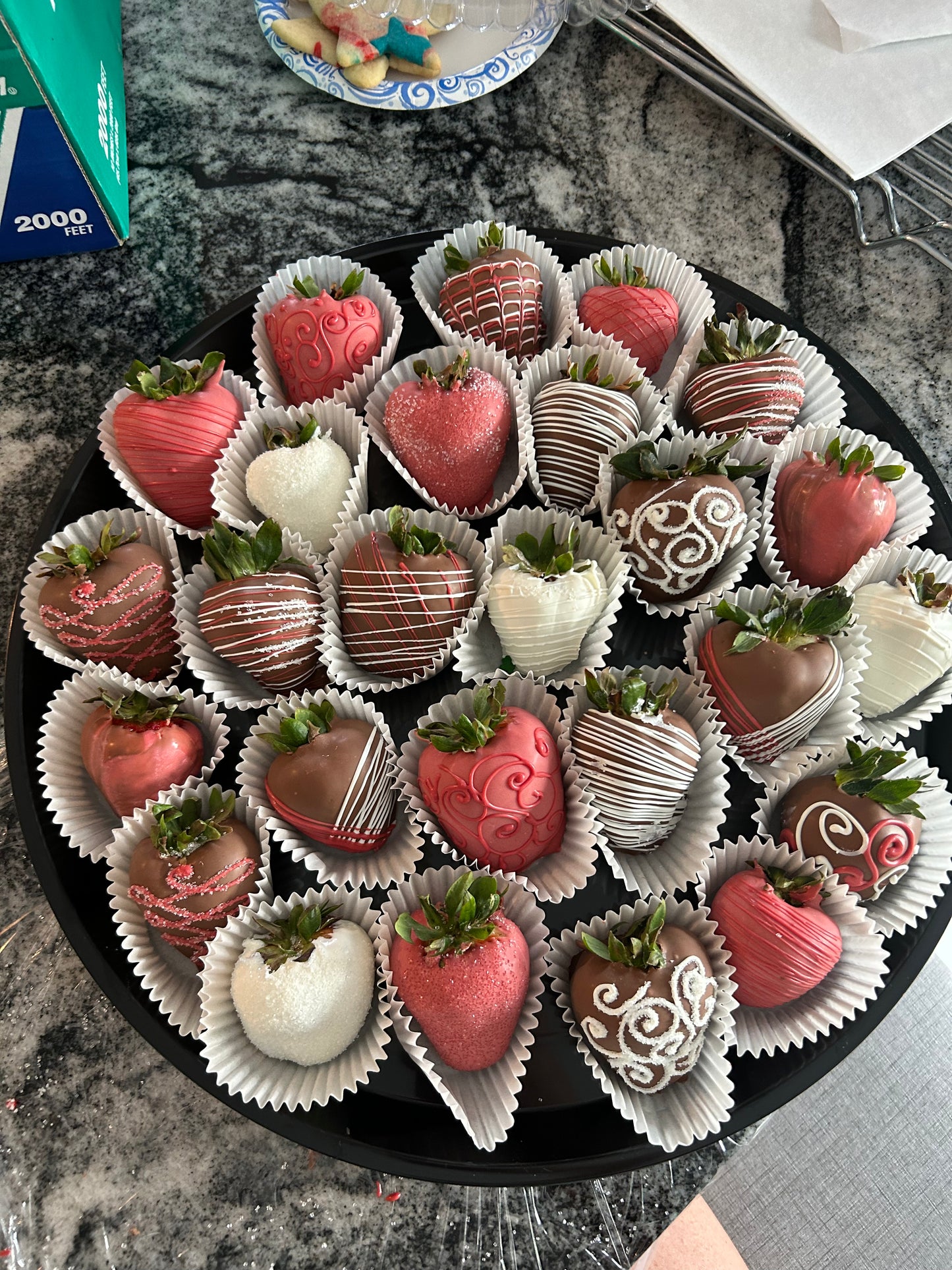 Chocolate covered strawberries $30 dozen